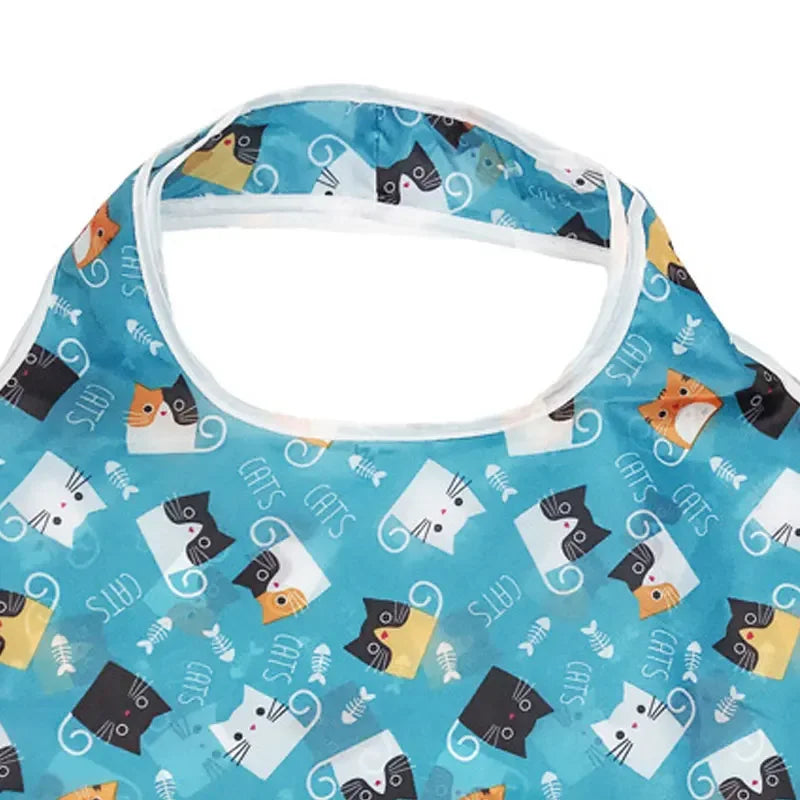 Reusable Shopping Bag Nylon Foldable Grocery Bag Creative Eco-Friendly Tote Bag Lightweight and Durable Quick Pick Grocers
