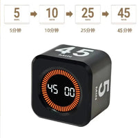 Productivity Timer Cube Timer Gravity Sensor LED Display 4Preset Productivity Time Kid Time Management Kitchen Tools Accessories Quick Pick Grocers