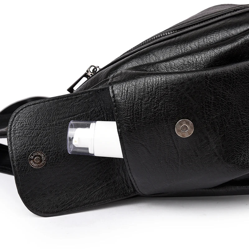Pu shoulder bag fashionable temperament zipper opening design daily commuter handbag Quick Pick Grocers