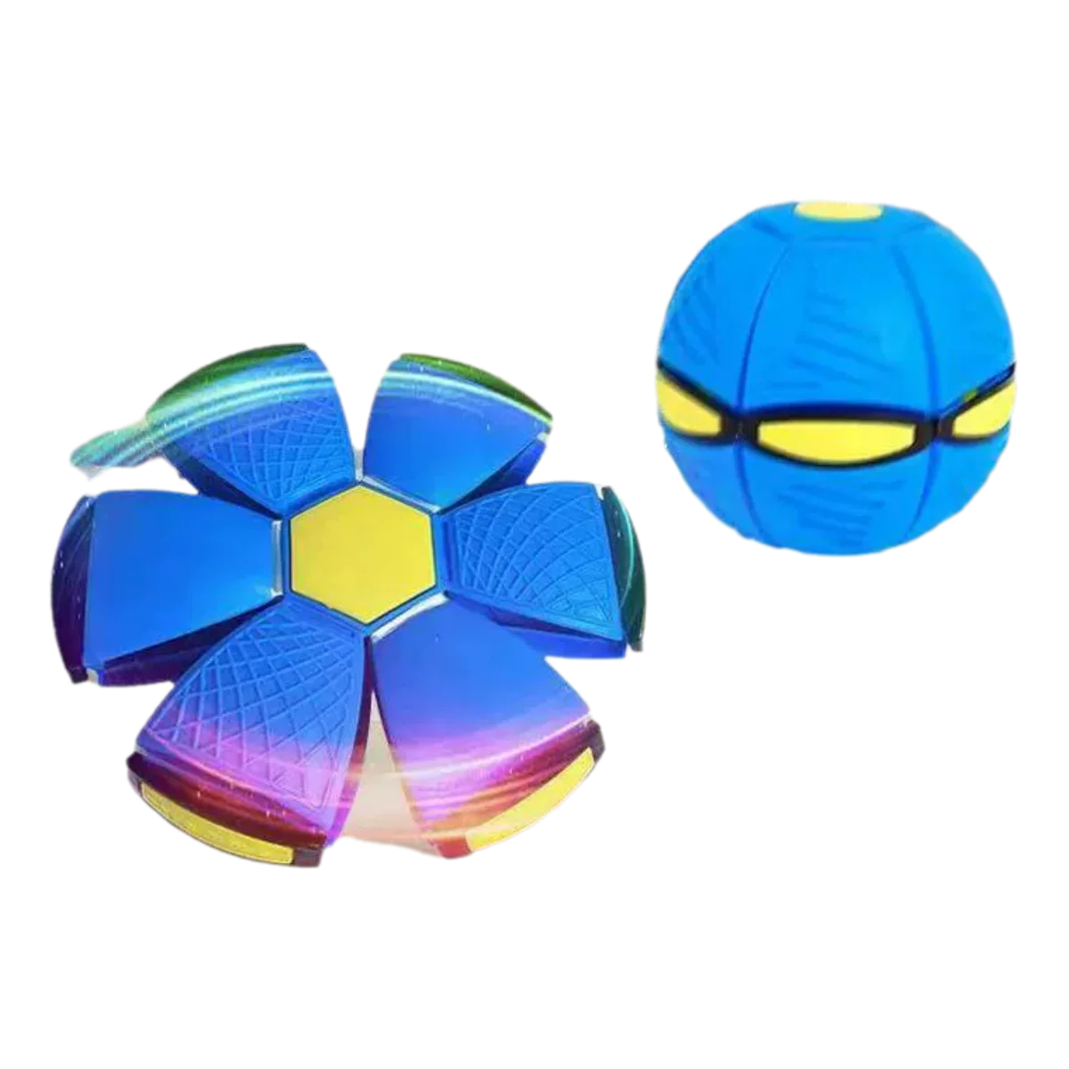 Blue Flying Saucer Ball Outdoor Parent Children Toy Foot Magic Deformation Foot Pressure Decompression Vent Ball Quick Pick Grocers
