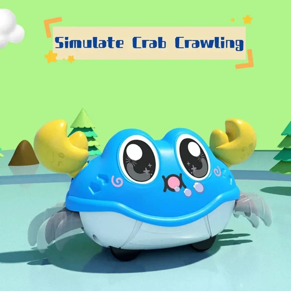 Children's Fun Double Return Force Left and Right Shake Simulation Crab Toy Baby Running Bubble Simulation Crab Crab Crawling Econic Blanks