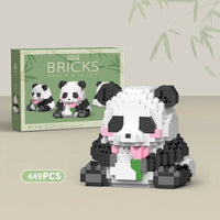 Creative DIY Assemable Animal Cute MINI Chinese Style Animal Panda Building Block Educational Boy Toys For Children Model Bricks Purest Peak Salt