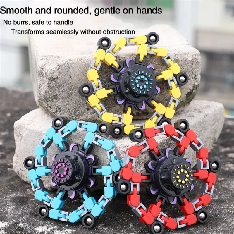 Deformed Fidget Spinner Chain Toys For Children Antistress Hand Spinner Vent Toys Adult Stress Relief Fidget Sensory Gyro Gift Econic Blanks