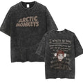 Retro Rock Arctic Monkeys Music Album Graphic T-Shrit Men's Vintage Washed Oversized Short Sleeve T Shirt Y2k Hip Hop Streetwear Quick Pick Grocers