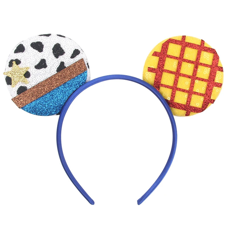 New Christmas Halloween Mouse Ears Headband Cartoon Sequin Bows Headband Birthday Party Princess Cosplay Costume For Women Adult Quick Pick Grocers