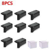 Warm White LED Solar Step Lamp Path Stair Outdoor Garden Lights Waterproof Balcony Light Decoration for Patio Stair Fence Light Econic Blanks