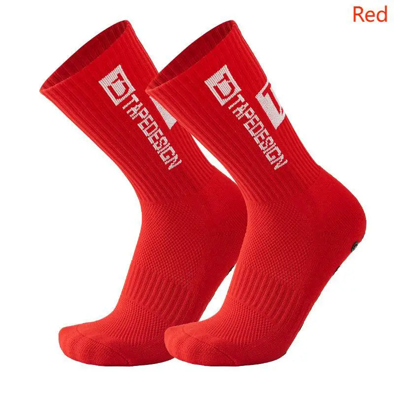 TAPEDESIGN New Anti Slip Football Socks  Soccer Sport Cycling Sport Socks For Kids and Adult Quick Pick Grocers