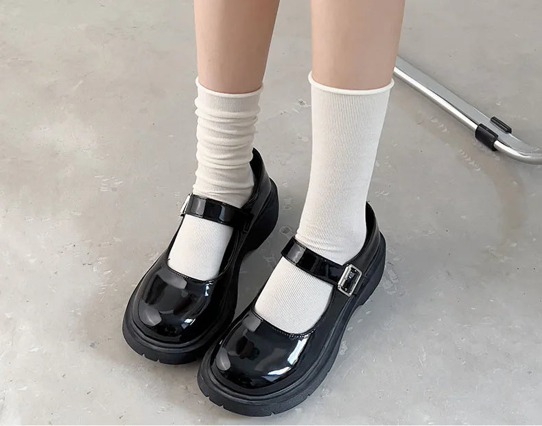 INS Women Girls Summer Thin Long Socks Ice Velvet Soft Breathable Pile of Socks Solid Black White Beige Harajuku High Tube Socks Quick Pick Grocers