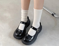 INS Women Girls Summer Thin Long Socks Ice Velvet Soft Breathable Pile of Socks Solid Black White Beige Harajuku High Tube Socks Quick Pick Grocers
