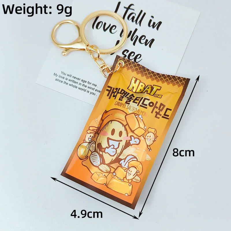 Simulation Instant Noodles Keychain On The Phone Mini Snacks Pendant Bag Pendant Christmas Gifts For The New Year Econic Blanks