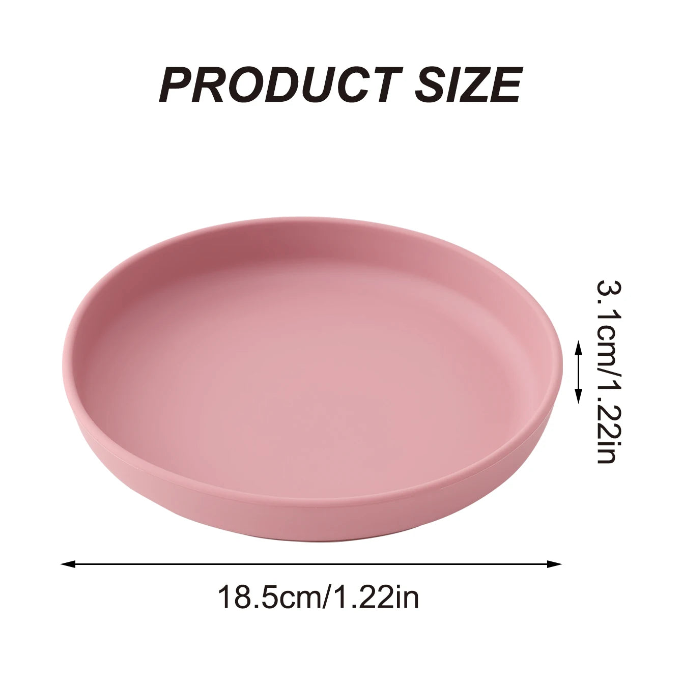 Color Kids 1PCS Food Grade Silicone Baby Plate Anti-Slip Sucker Dishes Toddler Feeding Bowl BPA Free Newborn Accessories Purest Peak