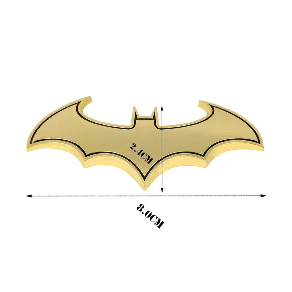 1PC 3D Bat Shape Car Stickers Cool Metal Car Logo Emblem Sticker Decal Motorcycle Automobiles Car Styling Accessories