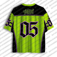 Y2K Hot Girl Cool And Stunning Faggot Stars Pride Sport Jersey Women's Street Fashion Hip-Hop Concert Short Sleeved T-Shirt Quick Pick Grocers