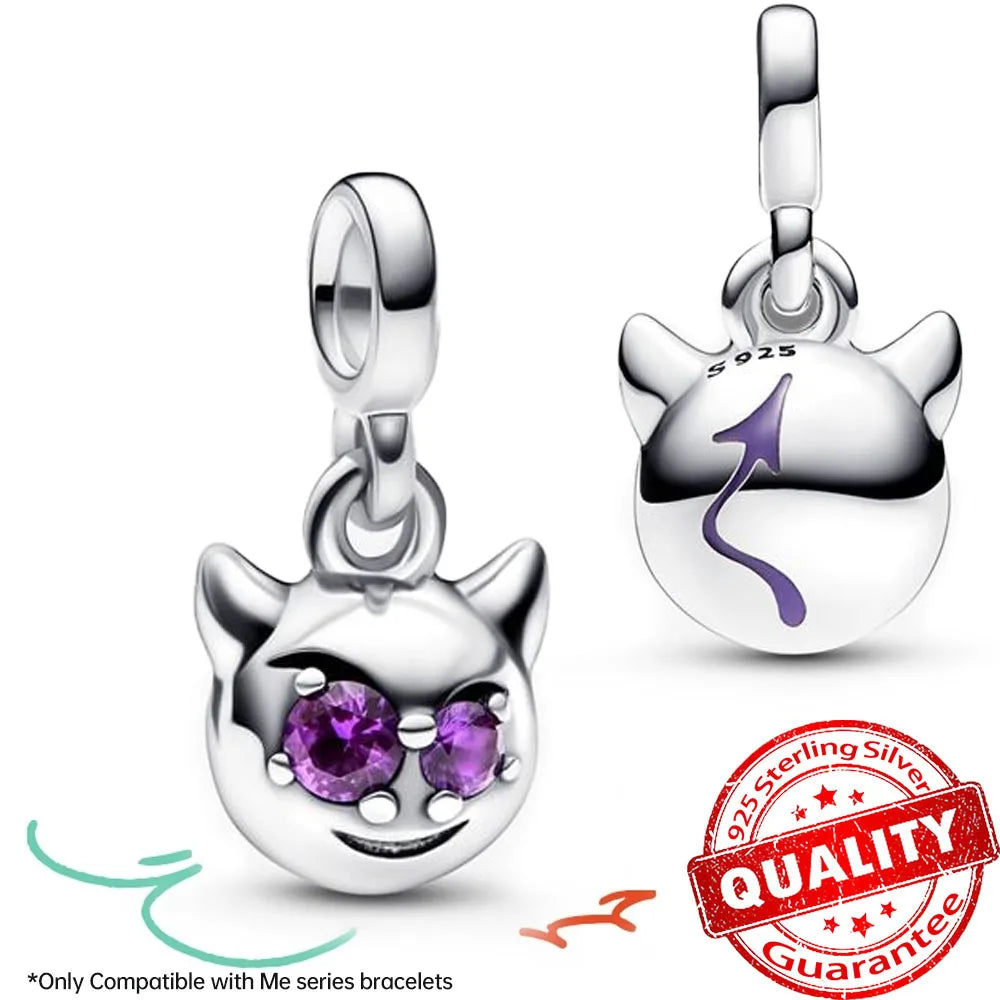 Sparkling Star Mini Dangle Charm Fit Brand Me Bracelet 925 Sterling Silver Me Series Green Heart Mini Charm Girl Party Jewelry Econic Blanks