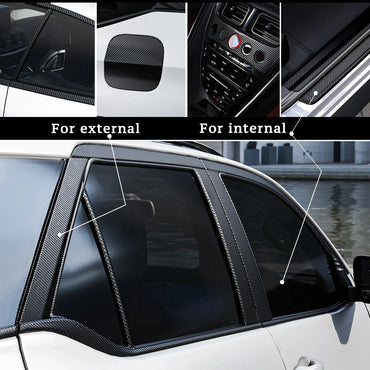 1-10m Nano Carbon Fiber Car 3D Tape Sticker Door Mirror Paste Protector Strip DIY Protection Protective Film Waterproof Adhesive Econic Blanks