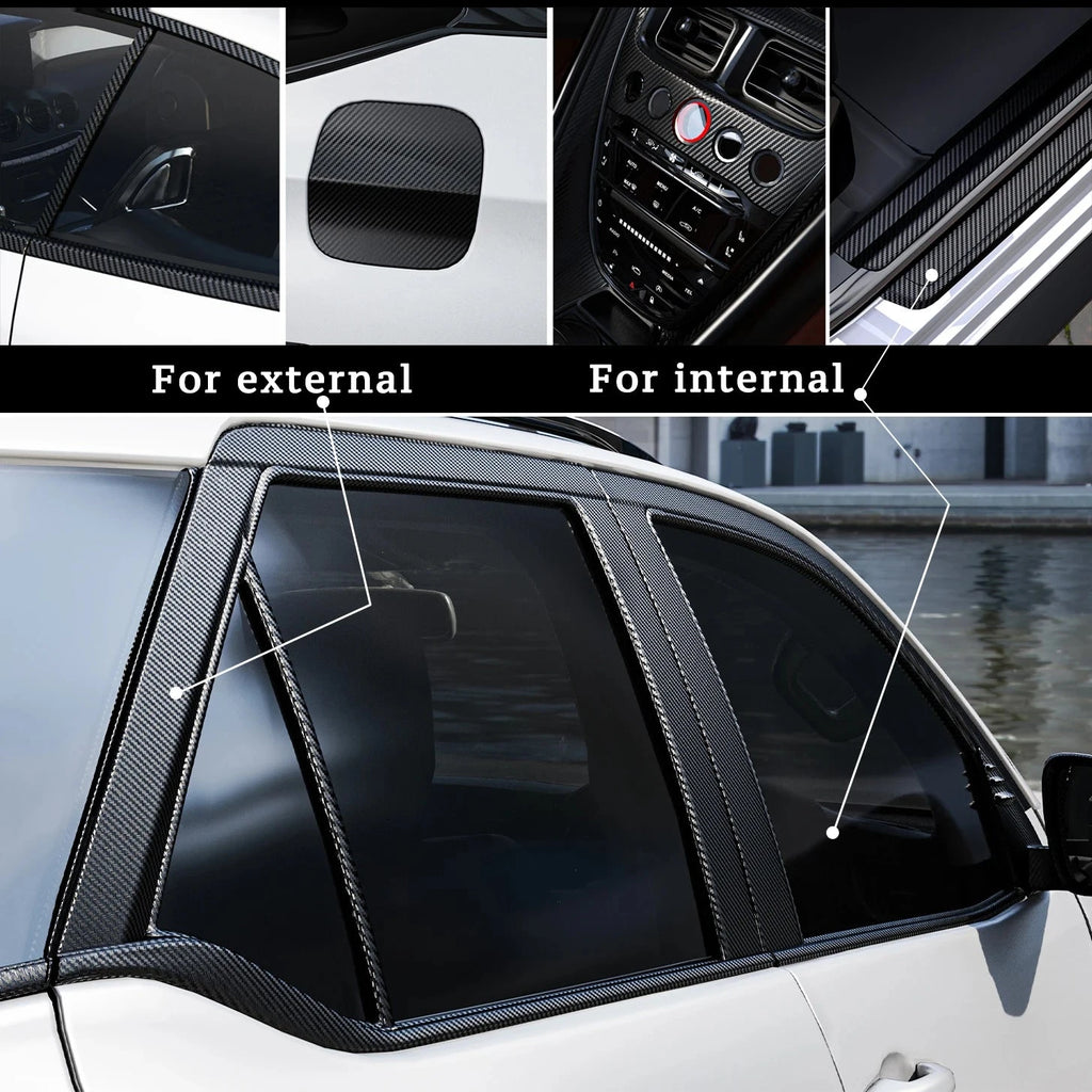 1–10M Nano Carbon Fiber Car 3D Tape Sticker – Door Edge, Mirror Protector Strip, Waterproof DIY Adhesive Protective Film Econic Blanks