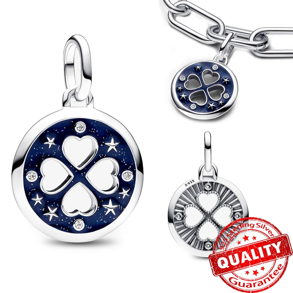 Sparkling Star Mini Dangle Charm Fit Brand Me Bracelet 925 Sterling Silver Me Series Green Heart Mini Charm Girl Party Jewelry Econic Blanks