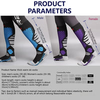 GTUBIKE 1 Pair Winter Warm Ski Stockings Thickening Hiking Socks for Women Men Anti-Cold Skiing Outdoor Sport Stockings Snow Quick Pick Grocers