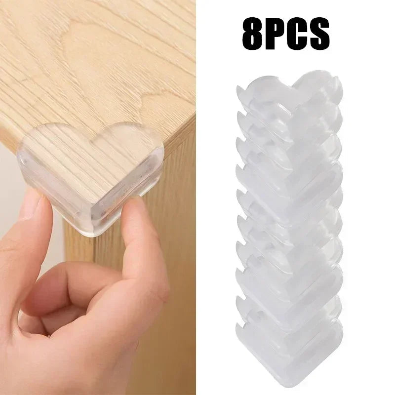 Transparent PVC Baby Protection Strip with Double-Sided Tape Anti-Bumb Kid Safety Table Edge Furniture Guard Corner L Protectors Purest Peak