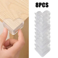Transparent PVC Baby Protection Strip with Double-Sided Tape Anti-Bumb Kid Safety Table Edge Furniture Guard Corner L Protectors Purest Peak