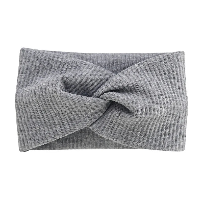 Large Size Baby Headband Girls Yoga Sport Kids Children Adult Women Bandage Solid Twisted Knotted Soft Hair Accessories Turban Purest Peak