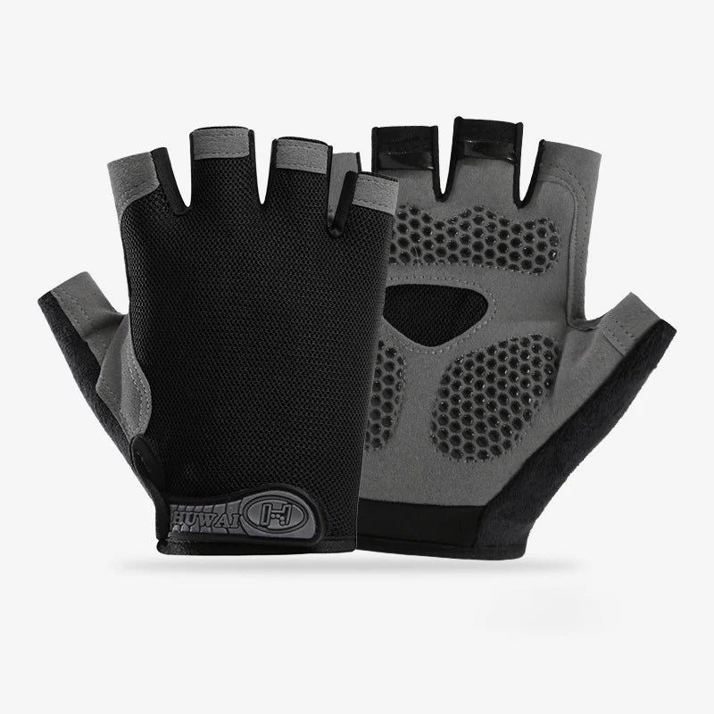 Men Cycling Bicycle Gloves Half Finger Gym Gloves Women Mitten Breathable Anti-slip Glove Fitness Sport Training Gloves Quick Pick Grocers