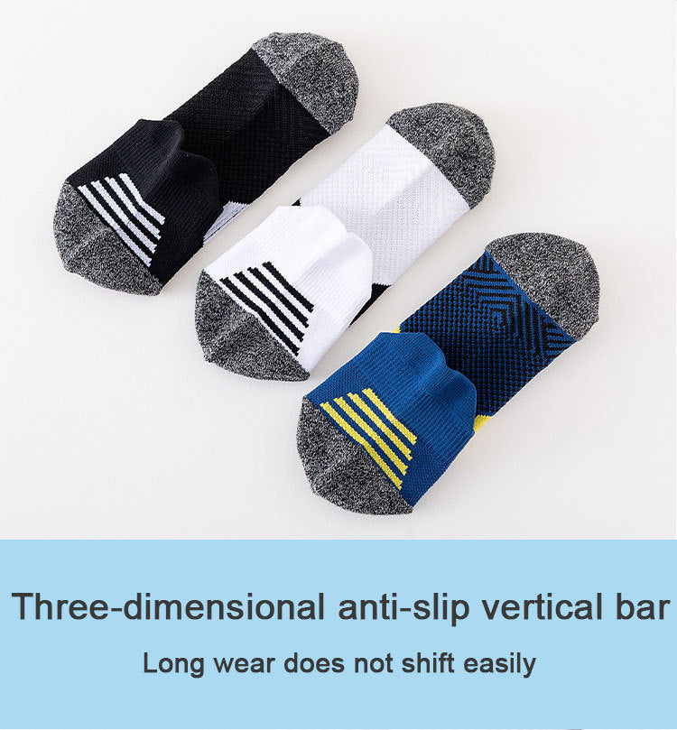 6/5/3 Pairs Men's Athletic Socks Sports Breathable Outdoor Running Compression Socks Cotton Training Long Black Stretch Socks Quick Pick Grocers