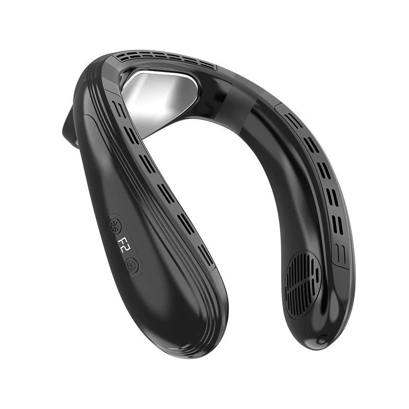 New Neck Air Conditioner Portable Neck Fan Rechargeable Semiconductor Cooling Bladeless Fan Outdoor Personal Fan Wearable Cooler Quick Pick Grocers