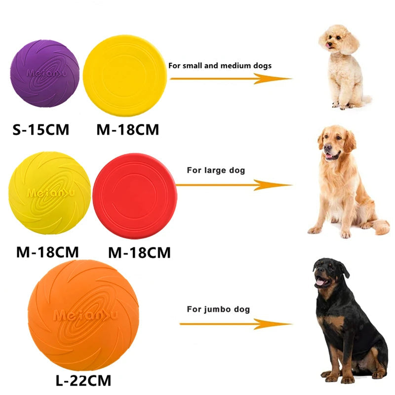 OUZEY Bite Resistant Flying Disc Toys For Dog Multifunction Pet Puppy Training Toys Outdoor Interactive Game Pet Dogs Products Econic Blanks