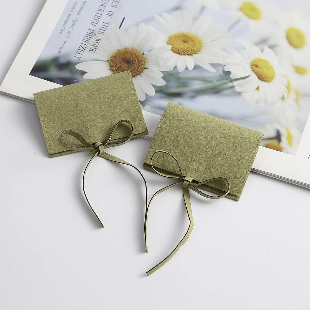 5pcs Velvet Jewelry Gift Bags Microfiber Jewellry Rings Earrings Necklace Organizer Packaging Pouch Wedding Favors Candy Bag Purest Peak