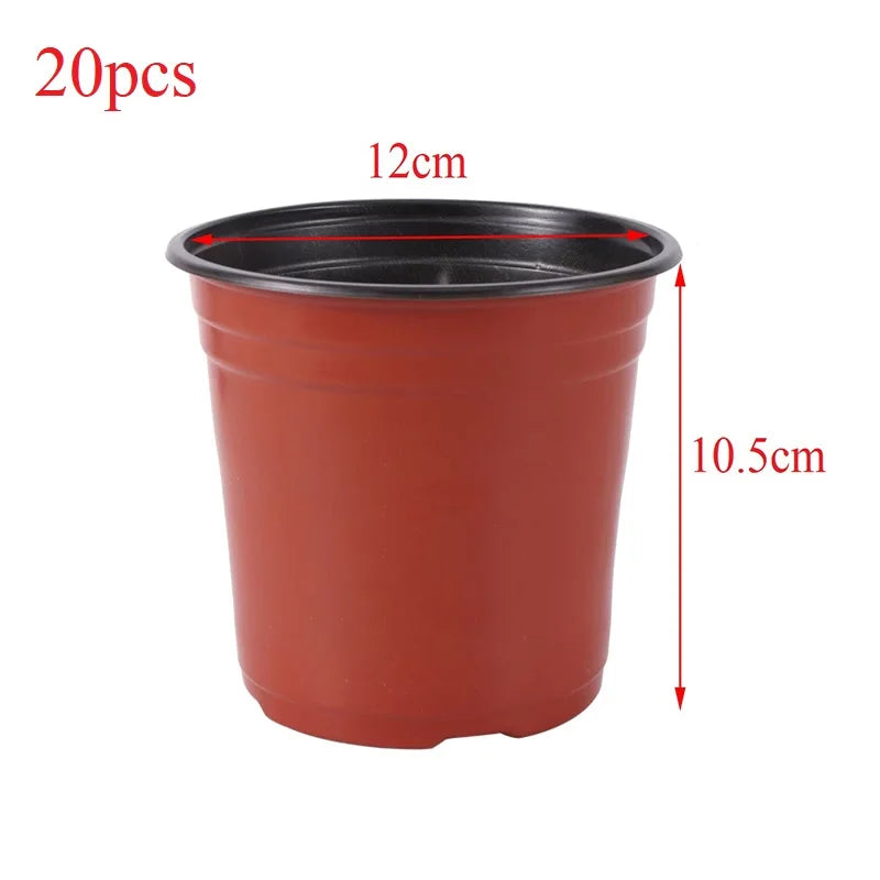 Flower Pot Plastic Grow Box Fall Resistant Tray For Home Garden Plants Nursery Cup Transplant Flower Plant Pots E2 Quick Pick Grocers