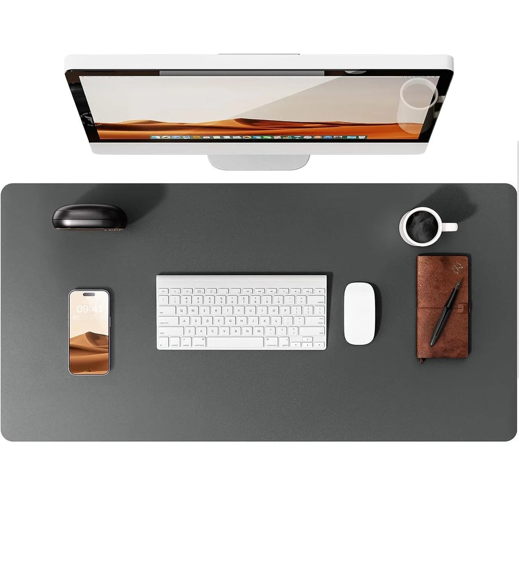 Large Mouse Pad,Office Desk Mat, Leather Desk Pad Protector, Non-Slip PU Leather Desk Blotter, Laptop Desk Pad Quick Pick Grocers