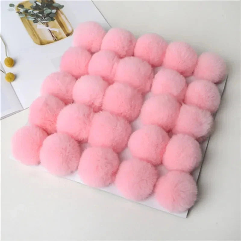 Pompom 5cm 6cm 8cm Fluffy Fur Ball Soft Pompon DIY Pompons For Keychain Sewing On Scarf Hats Shoes Apparel Craft Supplies Econic Blanks