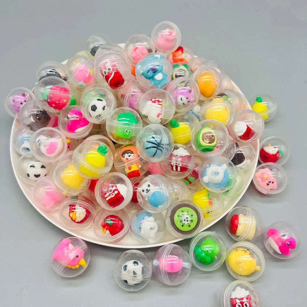 32mm Transparent Twisted Egg for Mini Claw Machine Toys Accessories Cute Animal Plush Dolls Doll Kids Arcade Crane Machine Gift Econic Blanks