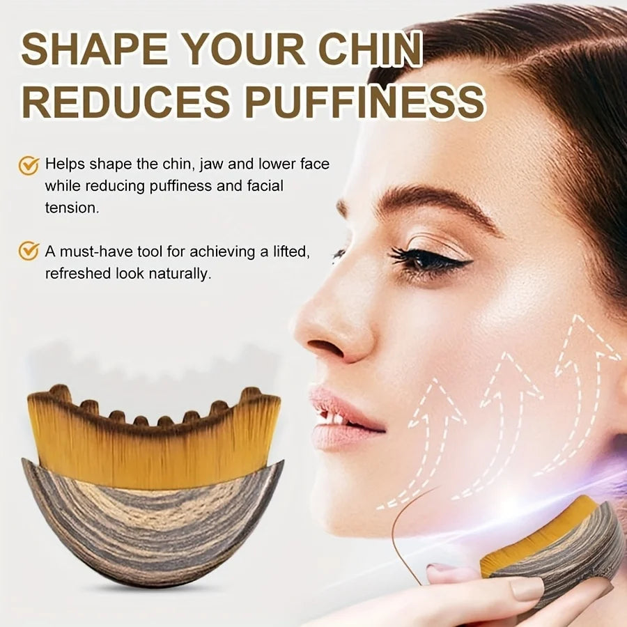 Lymphatic Contour Face Brush Dry Brushing Face Brush Lymphatic Drainage Massager for Face Chin Jawline Sculpting The Skin Quick Pick Grocers