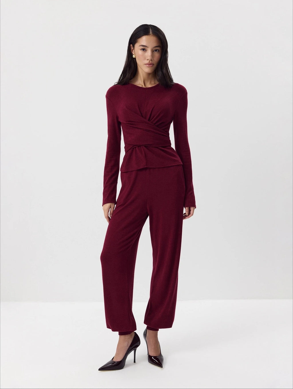 Hirsionsan Modal Soft Loose Sets Women 2026 Casual Two Pieces Long Sleeve T Shirts and High Waist Dresses Outfits Tracksuit Quick Pick Grocers