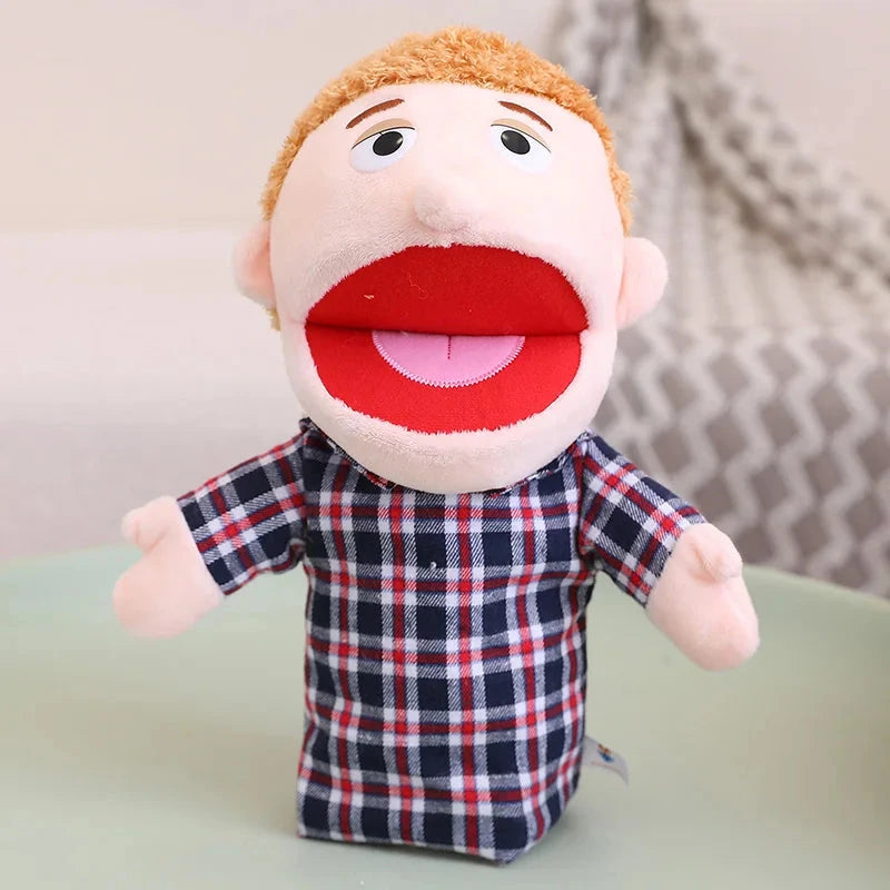 28-33cm Kids Plush Finger & Hand Puppet Popular Activity Boy Girl Role Play Bedtime Story Props Family Role Playing Toys Doll Econic Blanks