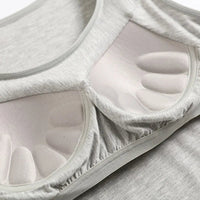Women's Vest Tops With Built In Padded Bra Vest Slim Fit Tank Tops Sexy Shirts Feminino Casual Underlay Slimming Lingerie Top Quick Pick Grocers
