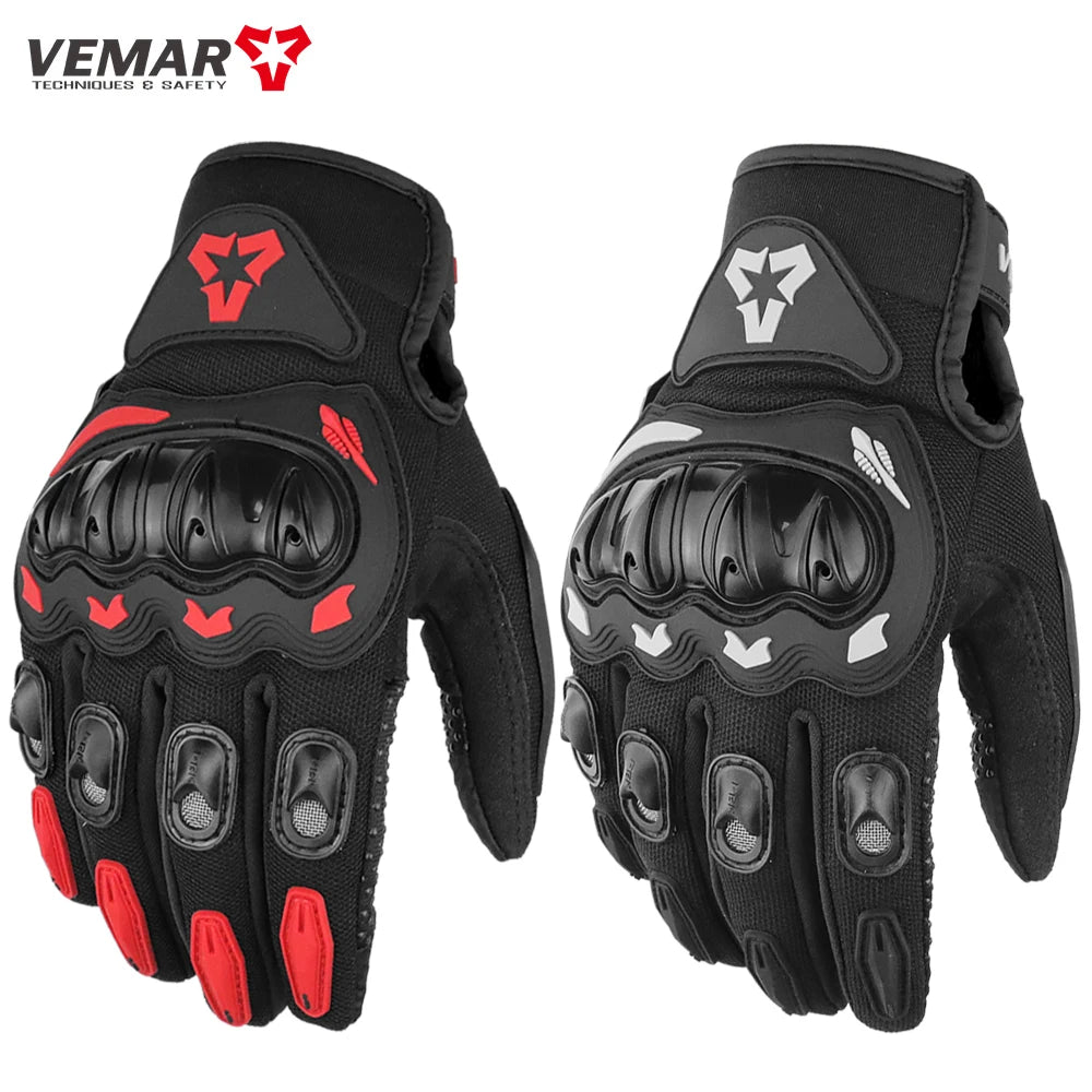 Summer Motorcycle Gloves Men Women Full Finger Touch Screen Motocross Racing Gloves Motorbike Bicycle Cycling Glove M-XXL Quick Pick Grocers