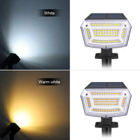 Built-in Large Capacity Battery 1200mAh LED Solar Floodlight Waterproof Spotlight Lamp Long Working Time For Garden Lawn Pathway Quick Pick Grocers