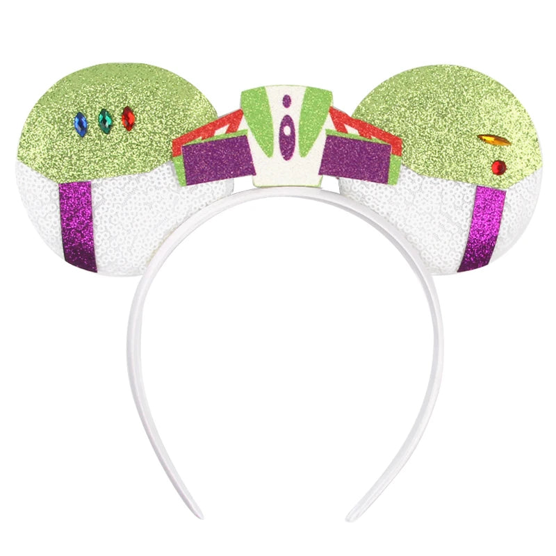 New Christmas Halloween Mouse Ears Headband Cartoon Sequin Bows Headband Birthday Party Princess Cosplay Costume For Women Adult Quick Pick Grocers