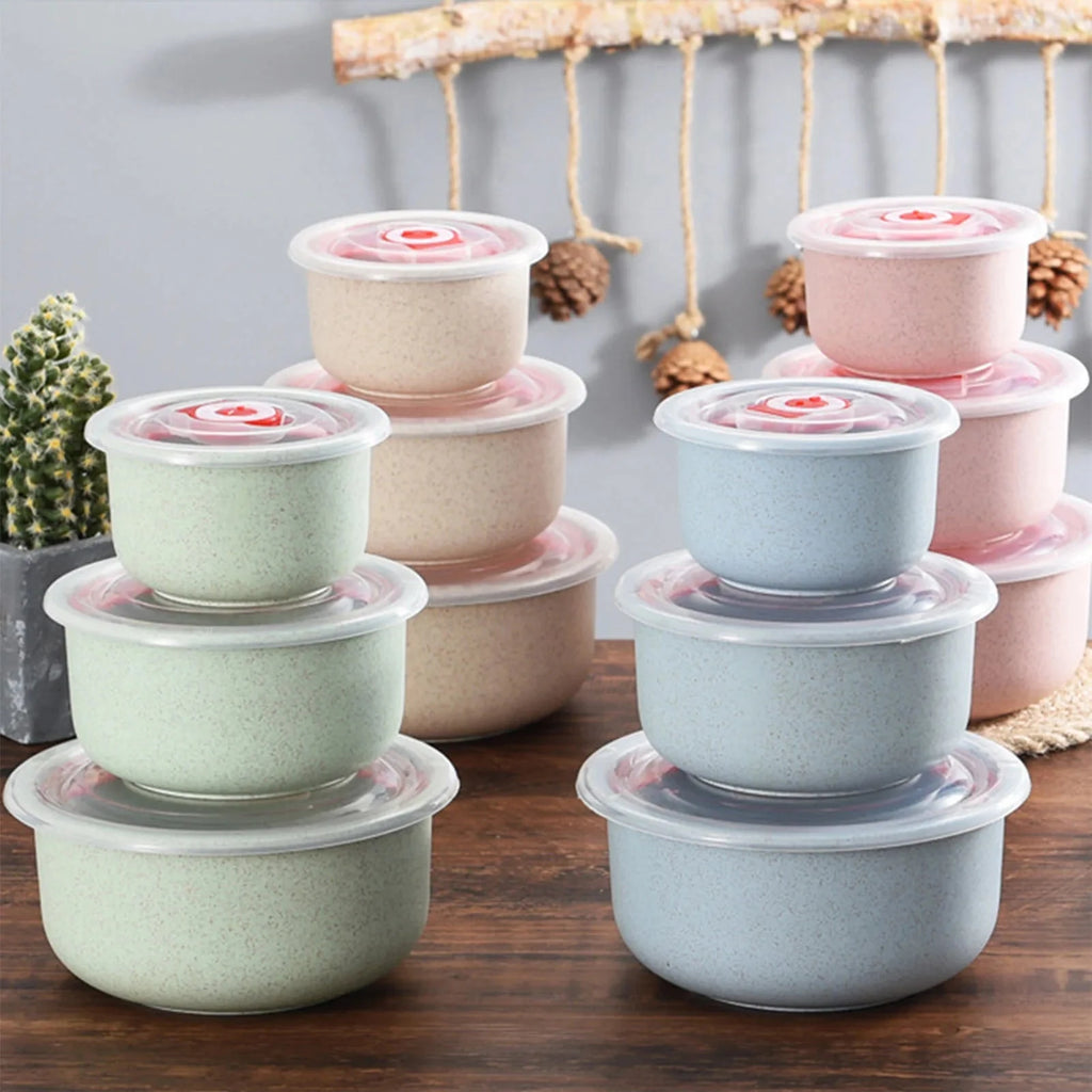 3pcs Food Storage Containers Bento Box with Lid Microwave Storage Containers for Kitchen Storage Meal Prep Take Out Econic Blanks