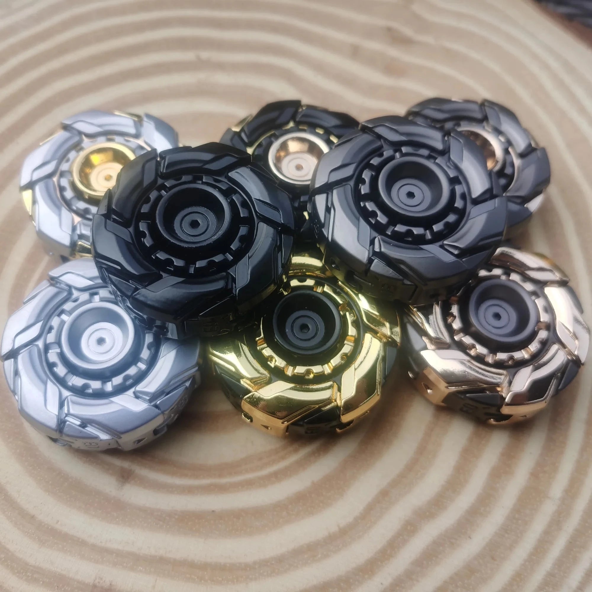 EDC Fidget Sliders Open Armor Spinning TopFidget Toys Stress Relief For Adults Magnetic Meta Econic Blanks