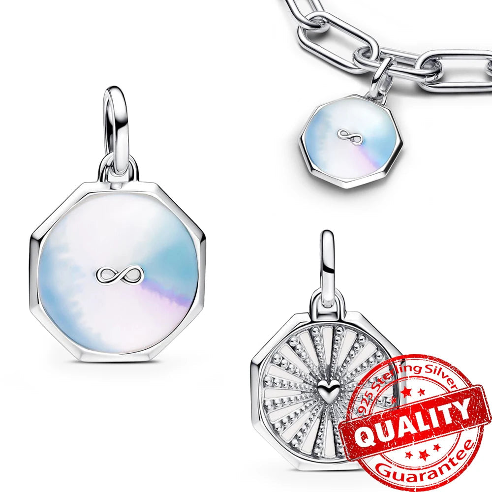 Sparkling Star Mini Dangle Charm Fit Brand Me Bracelet 925 Sterling Silver Me Series Green Heart Mini Charm Girl Party Jewelry Econic Blanks