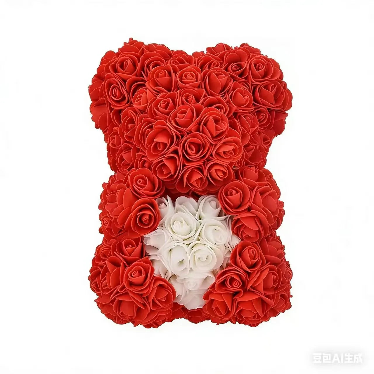 25cm Artificial Teddy Rose Flower Bear with Box Romantic Valentines Day Gift Girlfriend Women Anniversary Wedding Party Supplies Quick Pick Grocers