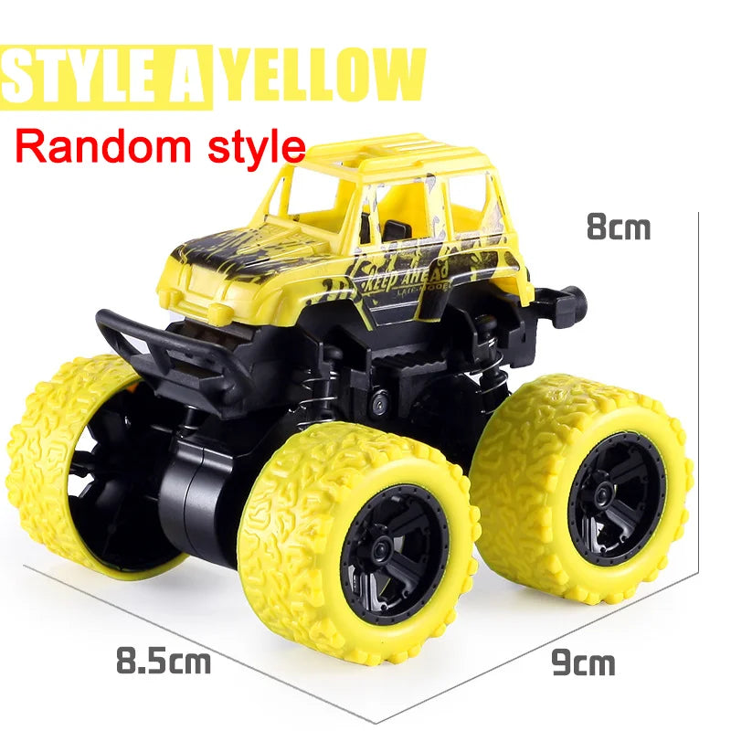 Pull Back Toy Car  Inertial Rotation Car Four-wheel Drive Off-road Vehicle SUV Racing Power Car Children's Toy CarGift Quick Pick Grocers