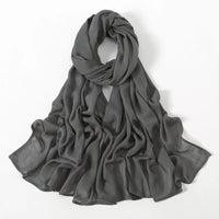 Fashion Modal Hijab Rayon Cotton Shawls Muslim Hijabs For Women Plain Scarf Big Size Headscarf Islamic Turban Headband 190*85cm Quick Pick Grocers