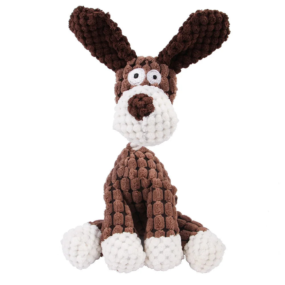 Pet Dog Molar Toy Vent Training Corduroy Monkey Pig Voice Plush Toy Dog Tooth Cleaning Supplie Dog Toys for Large Dogs Quick Pick Grocers
