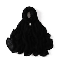 Women Big Size Plain Solid Cotton Rayon Hijab Scarf Lady High Quality Wraps and Shawls Musulman Headband Islamic Turban 180*95Cm Econic Blanks