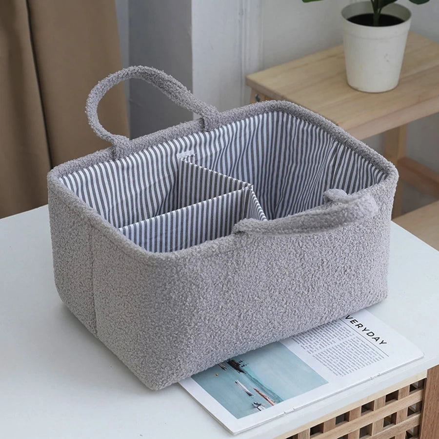 Travel Portable Mommy Bag Diaper Bag Feeding Bottle Storage Handbag Multifunctional Baby Products Organizer Basket Purest Peak